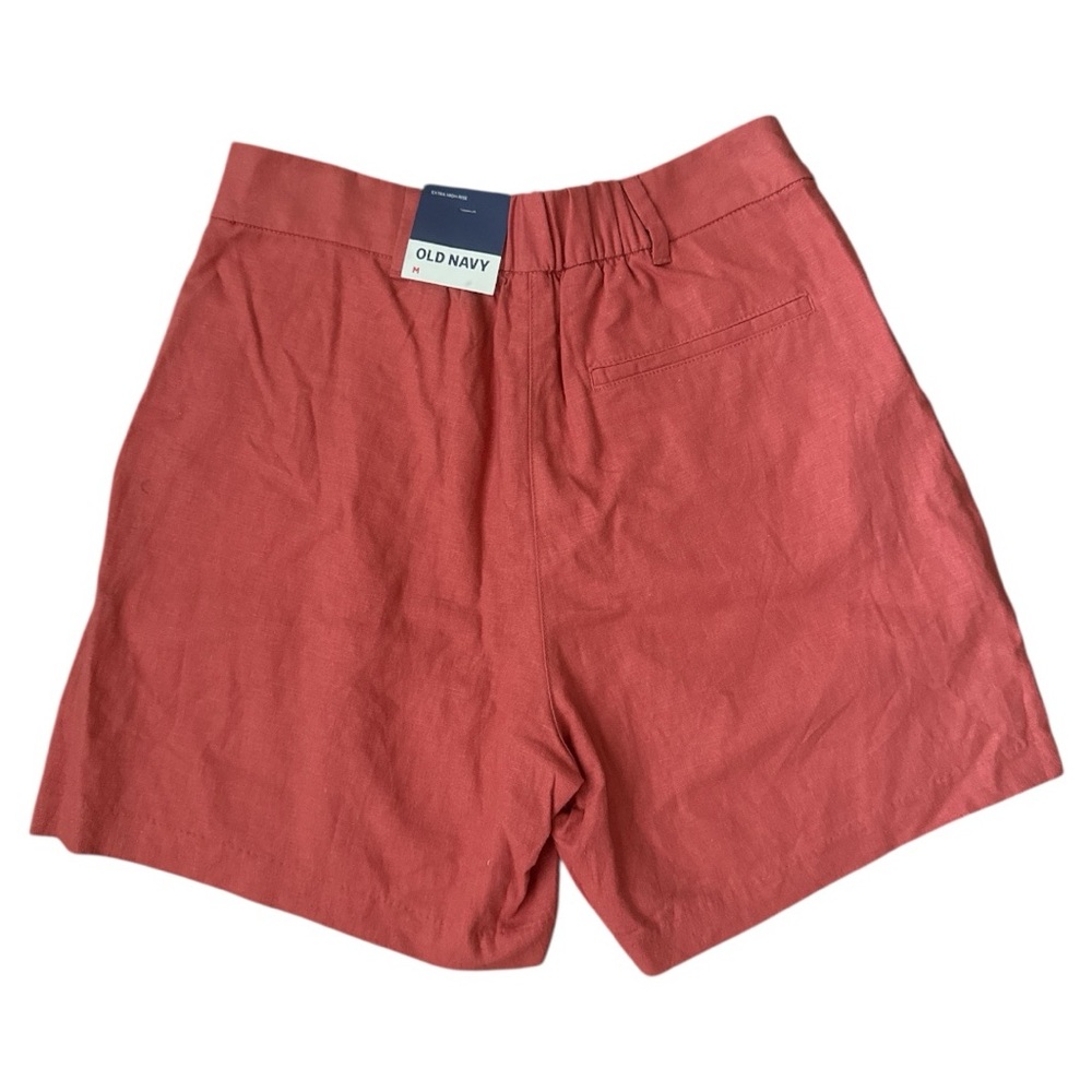 NWT Old Navy High Waisted Linen Shorts size Medium - Picture 2 of 3